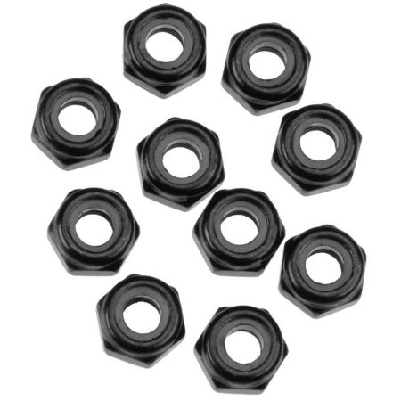 Axial Nylon Locking Hex Nut M3 Black (10) (Z-AXA1053)