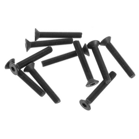 Axial Hex Socket Flat Head M3x20mm Black (10) (Z-AXA149)