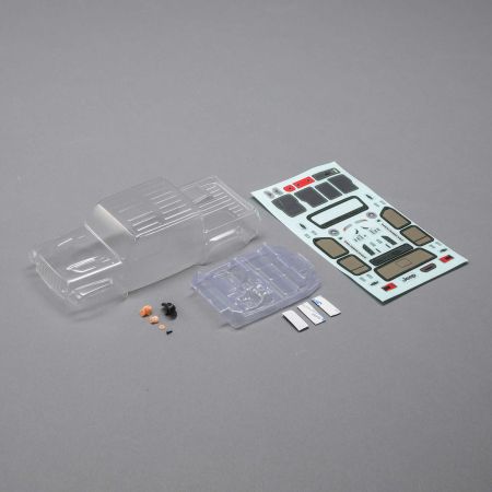 Axial Body Set, Clear: SCX24 Jeep JT Gladiator (Z-AXI200005)