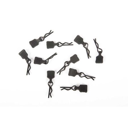 Axial 3mm Body Clip w/Tab, Black (10pc) (Z-AXI206000)