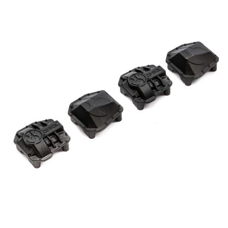 Axial AR45P AR45 Differential Covers, Black: SCX10 III (Z-AXI232044)