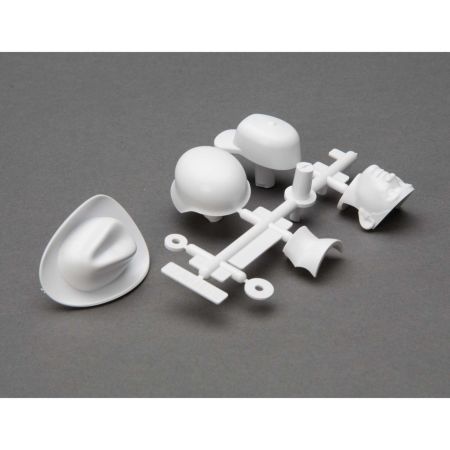 Axial Drivers Head and Hat Set (White) (Z-AXI31635) Axial Drivers Head and Hat Set (White) (Z-AXI31635)