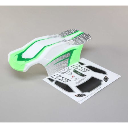 Losi Body Set, Painted: TENACITY T WHITE/GREEN (Z-LOS230044)