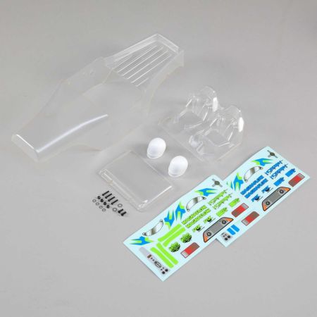 Losi Body Set w/ Driver Insert, Clear:Nightcrawler S.E. (Z-LOS230050)