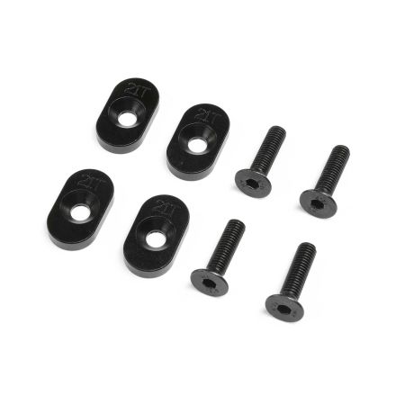 Losi EngineMountInsert & Screws 21T, Black(4): DBXL 2.0 (Z-LOS232139)