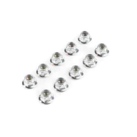 Losi Lock Nut, Flanged M5 x 0.8 Serrated (10) (Z-LOS235015)