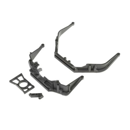 Losi Fr/RrChassisBraceSet&DiffRetainer Ring: LST 3XL-E (Z-LOS241017)