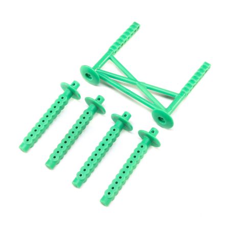 Losi Rear Body Support and Body Posts, Green: LMT (Z-LOS241045)