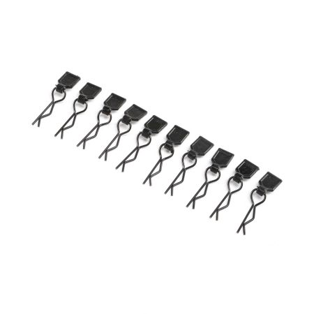 Losi Body Clips, Black, Small (10): LMT (Z-LOS246003)