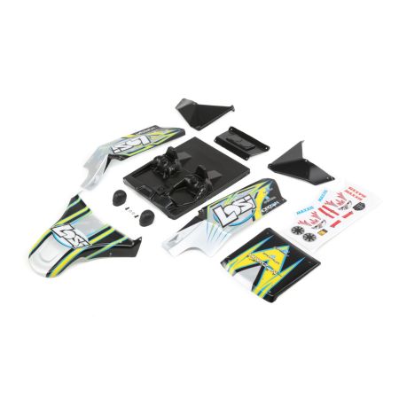 Losi Body Set, Screened, Black: DBXL-E (Z-LOS250016)