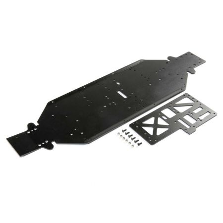Losi Chassis w/Brace, 4mm Black: DBXL-E 2.0 (Z-LOS251090)