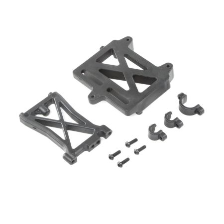 Losi ESC Mount Plate, Standoff & Clamps: DBXL-E (Z-LOS252060)