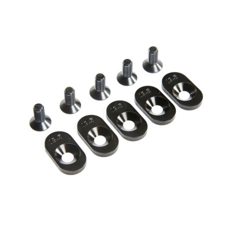 Losi EngineMntInsert&Screws, BLK, 19.5T(5): 5ive-T 2.0 (Z-LOS252102)