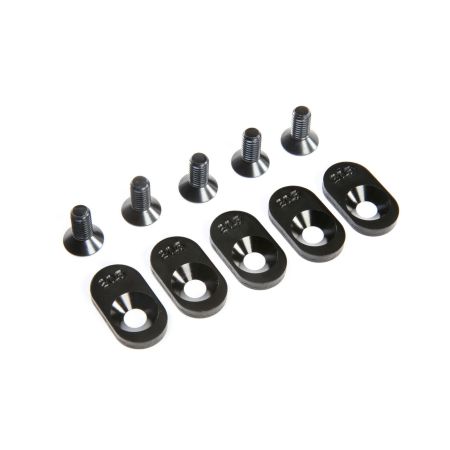 Losi EngineMntInsert&Screws, BLK, 20.5T(5): 5ive-T 2.0 (Z-LOS252104)
