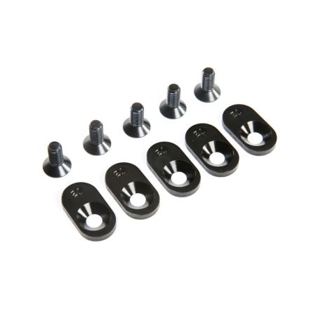 Losi EngineMntInsert&Screws, BLK, 21T(5): 5ive-T 2.0 (Z-LOS252105)