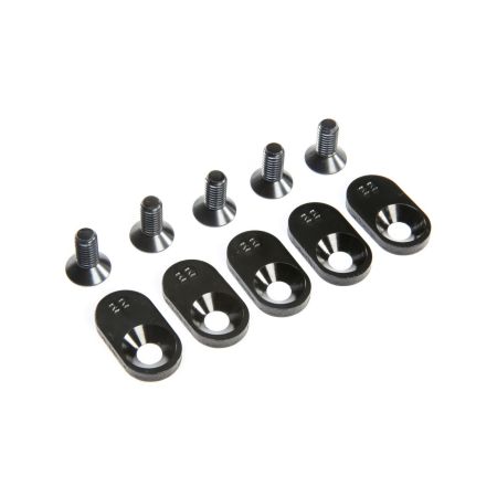 Losi EngineMntInsert&Screws, BLK, 22T(5): 5ive-T 2.0 (Z-LOS252107)