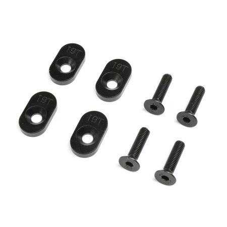 Losi EngineMountInsert & Screws 19T, Black(4): DBXL 2.0 (Z-LOS252137)