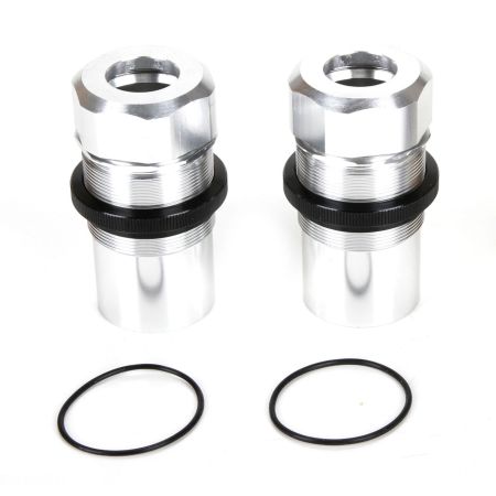 Losi Fr/Rr Shock Body, Cap, AL, Slvr(2): MTXL (Z-LOS253019)