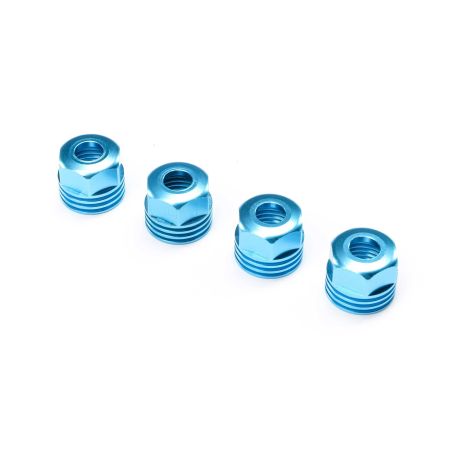 Losi Lower Shock Caps, Aluminum, King Blue (4): SBR 2.0 (Z-LOS253032)