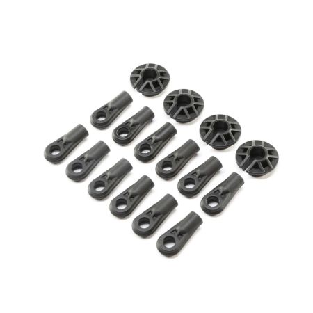 Losi Shock and Rod Ends,Spring Cups(12): Super Baja Rey (Z-LOS254034)