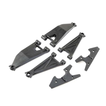 Losi Front Suspension ArmSet Upr/Lwr(L&R): SuperBajaRey (Z-LOS254037)