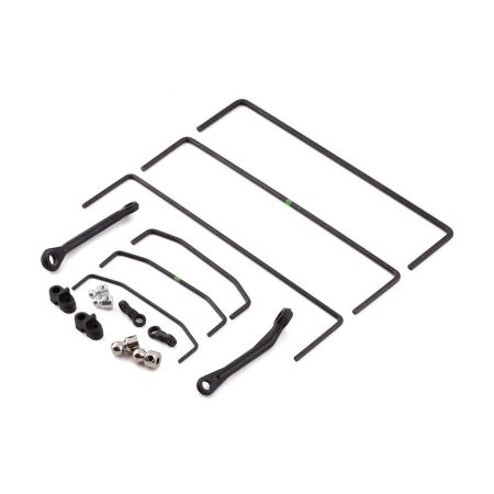 Losi Front & Rear Sway Bar Set (3): SBR 2.0 (Z-LOS254068)