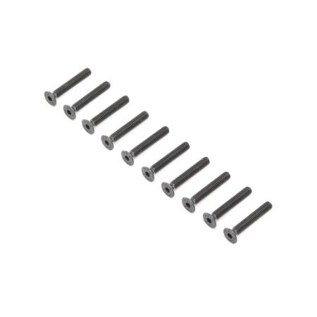 Losi Flat Head Screws, Stl, BO, M4 x 25mm (10) (Z-LOS255018)