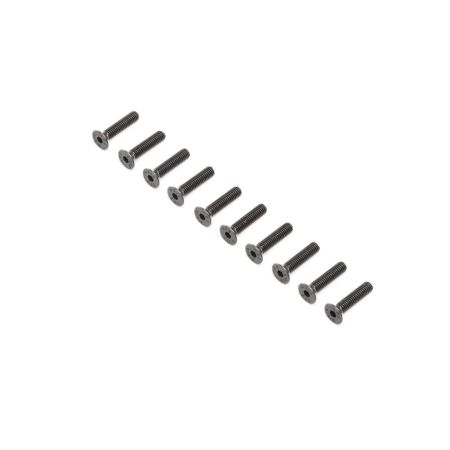Losi Flat Head Screws, Stl, BO, M4 x 18mm (10) (Z-LOS255020)