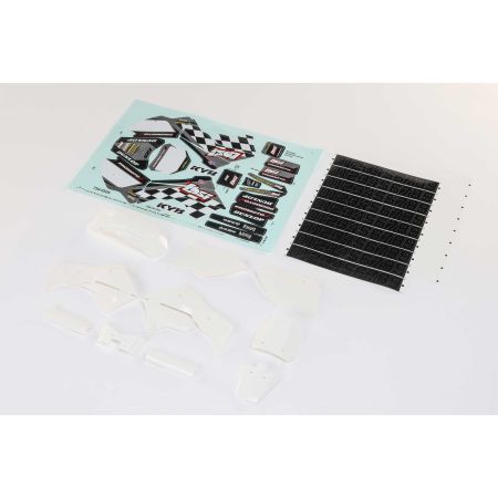 Losi White Plastics with Wraps: Promoto-MX (Z-LOS260005)