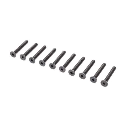 Losi Flat Head Screws, M4 x 30mm (10) (Z-LOS265002)