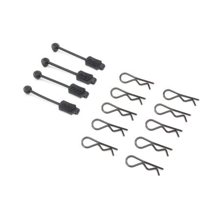 Losi Body Clip (10) & Leash (4): Promoto-MX (Z-LOS266000)