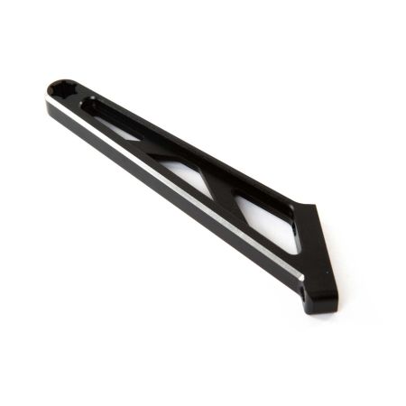 Losi Chassis Brace, Rear, Black, Aluminum: DBXL-E (Z-LOS351007)