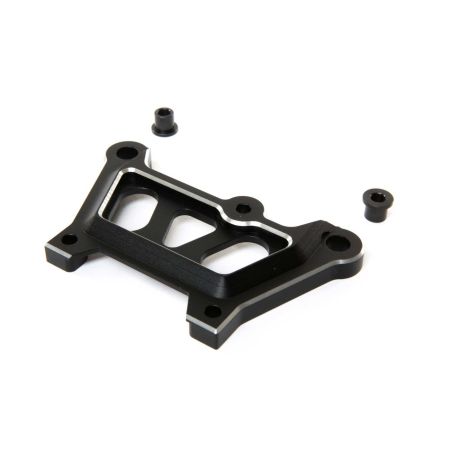 Losi Front Top Plate, Black, Aluminum: DBXL-E (Z-LOS351008)
