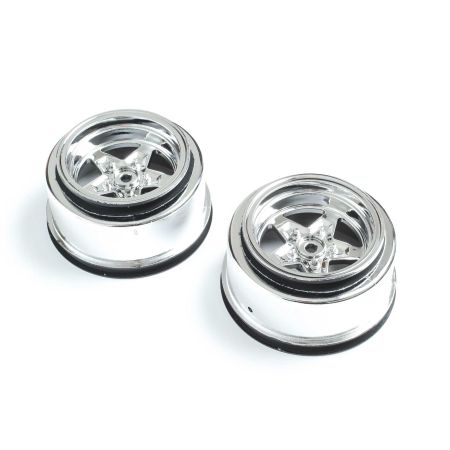 Losi Rear Wheel, Chrome (2): 22S Drag (Z-LOS43046)