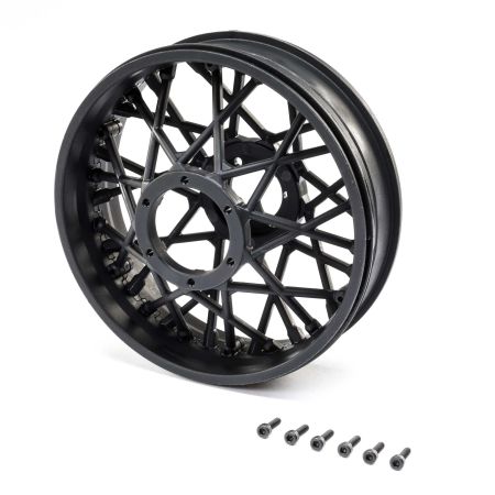 Losi Rear Wheel Set, Black: Promoto-MX (Z-LOS46001)