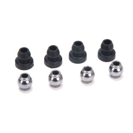 Losi Upper Shock Bushings&Lower Shock Pivot Ball(4):CCR (Z-LOSA5012)