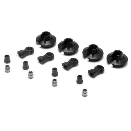 Losi 15mm Shock Ends, Cups, Bushing: 8B 2.0 (Z-LOSA5435)