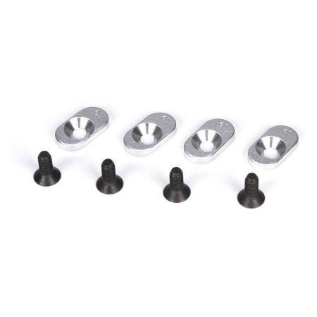 Losi EngineMntInserts & Screws,20T(4):5IVE-T,MINI WRC (Z-LOSB5802)