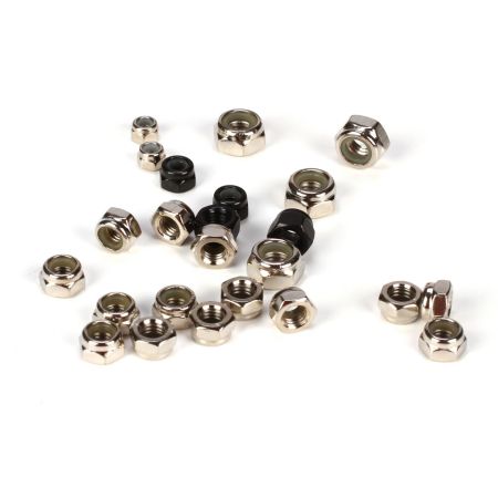 Losi Lock Nut Asst. 3,4,5,6MM (24):5IVE-T, MINI WRC (Z-LOSB6590)