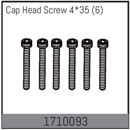 Absima Cap Head Screw 4*35 (6) (AB1710093)