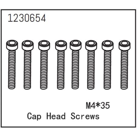 Absima Cap Head Screws M4*35 (8)