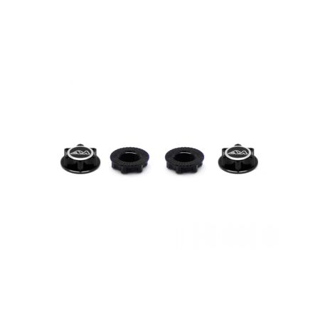 Arrowmax Alu 1/8 Wheel Nuts C/end/L/W Black (4) (AM030005B)