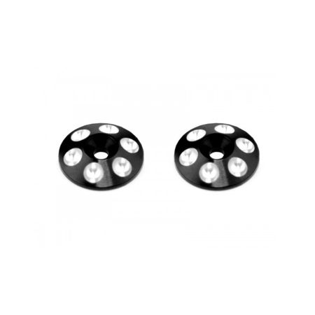 Arrowmax Alloy Rear Wing Shims - Black - 2pcs (AM030102)