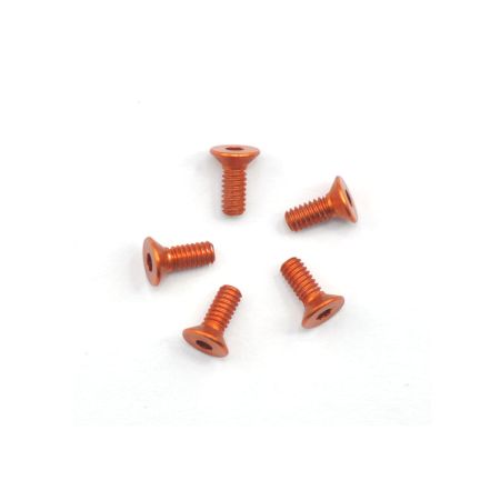 Arrowmax Alu Screw Allen Csk m2.2 x 6 Orange (5) (AM14CS2206O)