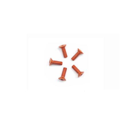 Arrowmax Alu Screw Allen Csk M2.5 x 8 Orange (5) (AM14CS2508O)