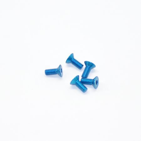 Arrowmax Alu Screw Allen Csk M3 x 8 Blue (5) (AM14CS3008B)