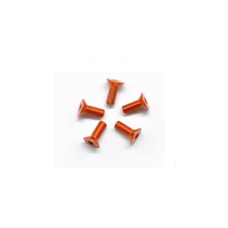Arrowmax Alu Screw Allen Csk M3 x 8 Orange (5) (AM14CS3008O)