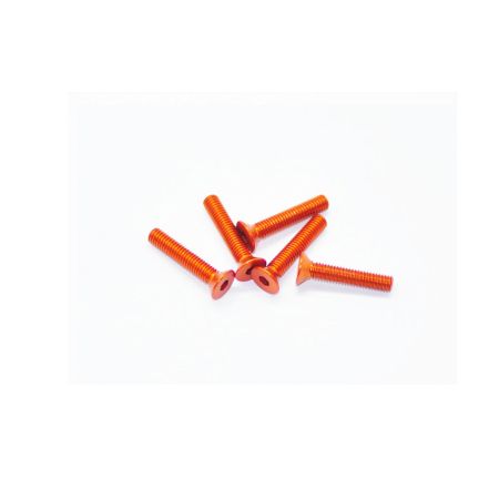 Arrowmax Alu Screw Allen Csk M3 x 16 Orange (5) (AM14CS3016O)