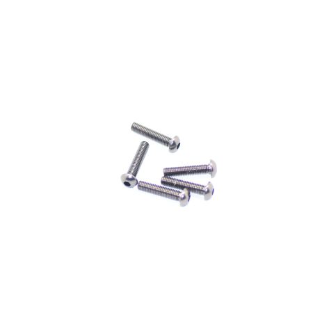 Arrowmax Alu Screw Allen Roundhead M3 x 14 Grey (5) (AM14RH3014G)