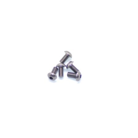 Arrowmax Alu Screw Allen Roundhead M4 x 8 Grey (5) (AM14RH4008G)